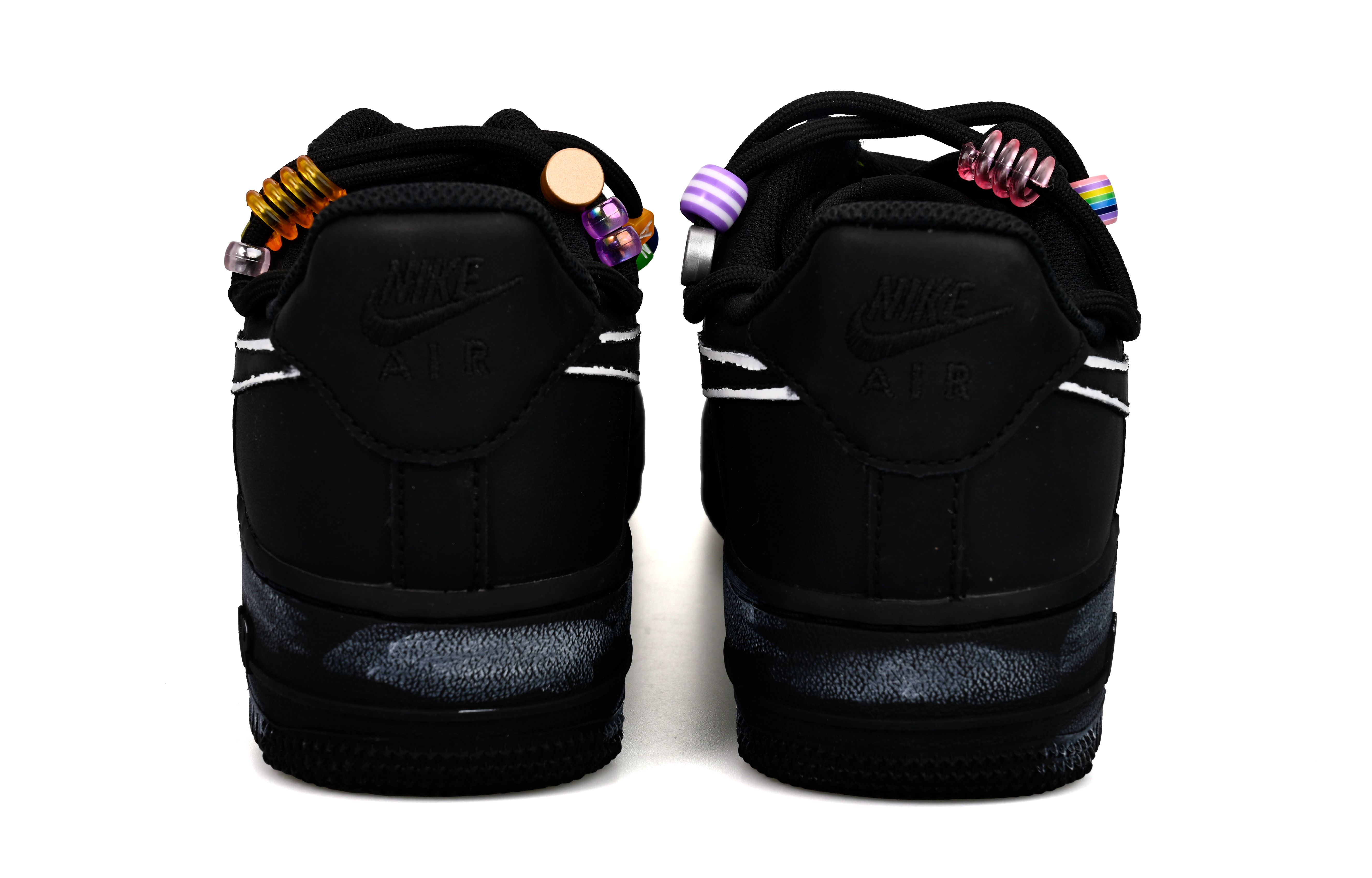 Детские кроссовки для скейтбординга Air Force 1 Low Top для подростков Nike, черный — фото 4