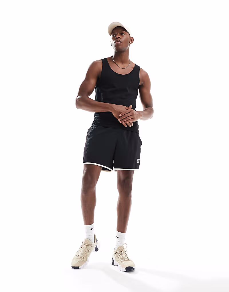 

Тканые шорты Nike Training Heritage черного цвета