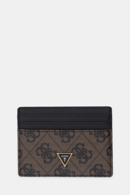 

Кожаный картхолдер mito Guess, коричневый