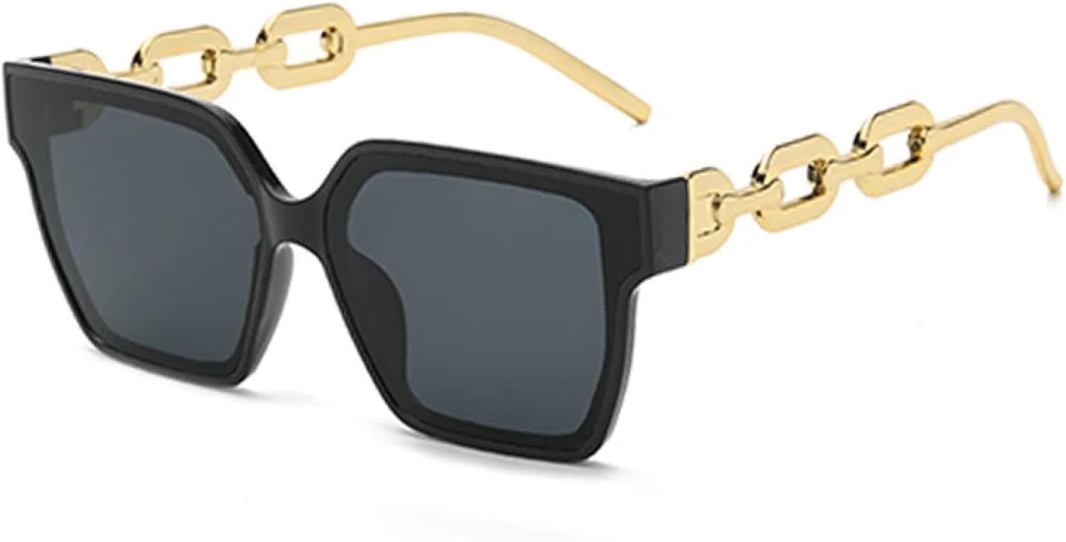 

Солнцезащитные очки с защитой от УФ-излучения UV400 | Большая оправа | Чехлы для очков | Для женщин и мужчин | Для занятий спортом на открытом воздухе и вождения DSVIGF, Black Grey