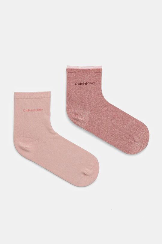 

2 пары носков Calvin Klein, розовый