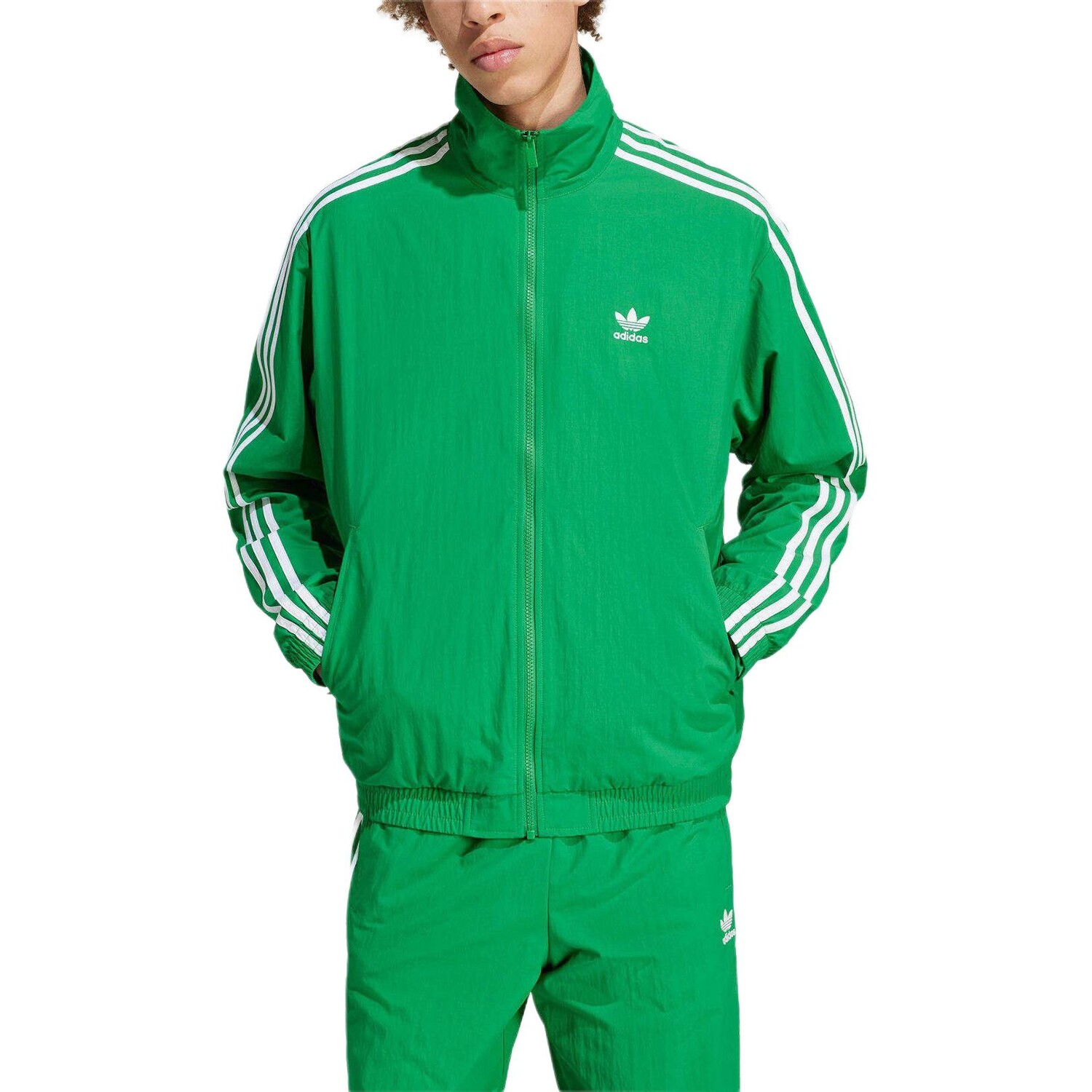 Куртка Adicolor Мужская зеленая Adidas Originals, зеленый — фото 2
