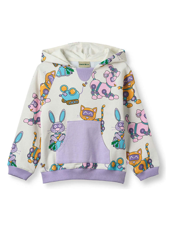 

Småfolk Худи "Robot Pets" фиолетового цвета