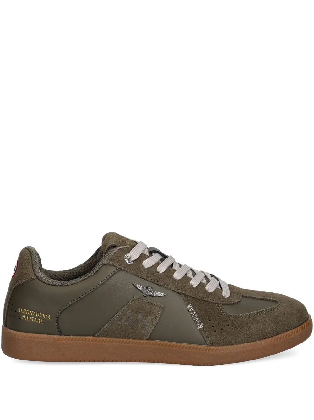 

Кроссовки с округлым носком Aeronautica Militare, зеленый
