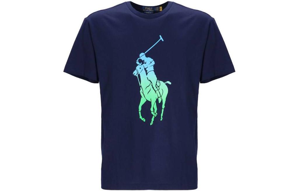 

Футболка Polo Ralph Lauren Classic-Fit Jersey mit Big Pony, синий