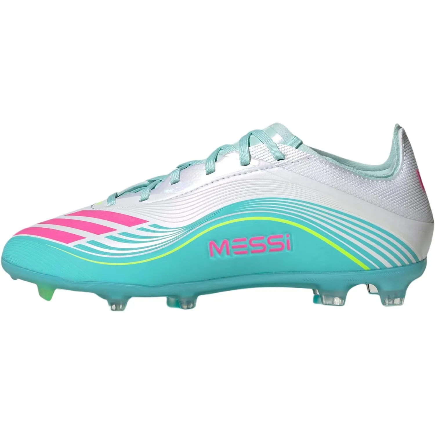 Adidas F50 Fabric Low top Soccer Shoes White Blue Kids'
