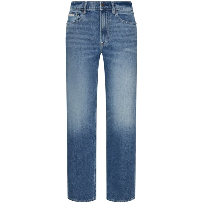 Calvin Klein Джинсы мужские X3D Denim светло-голубые умеренно прямого кроя — фото 3