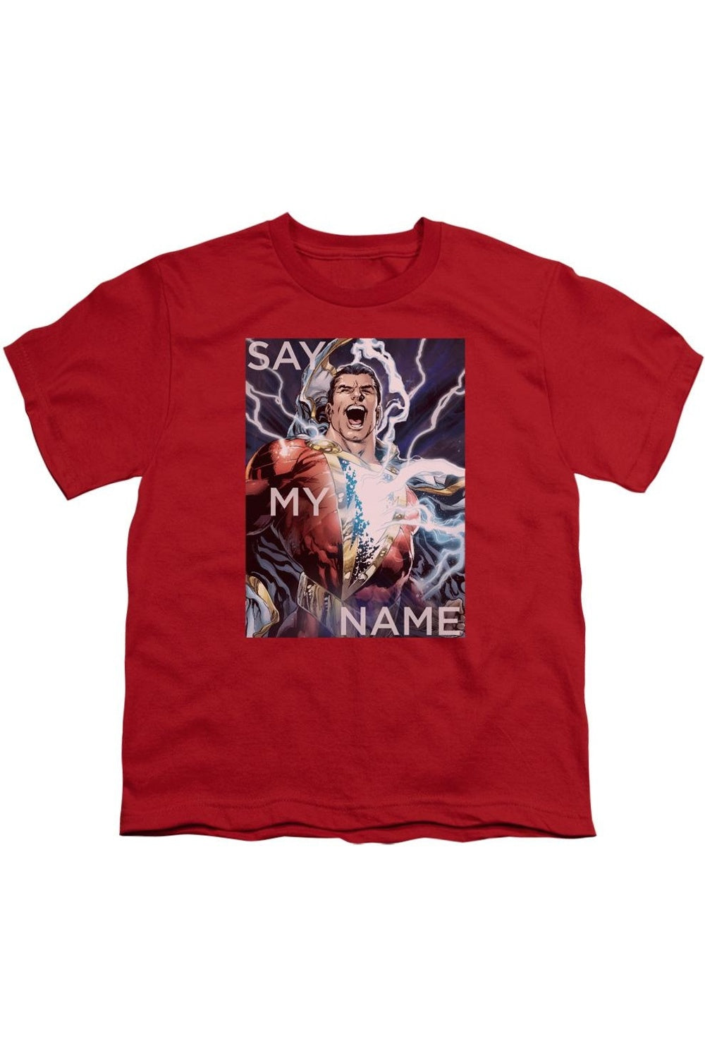 

Футболка с коротким рукавом для детей "Лига справедливости Америки: Назови мое имя" Gildan, красный