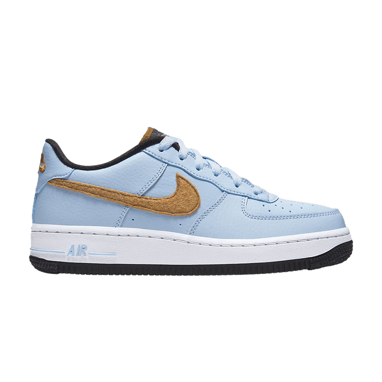 

Кроссовки Nike Air Force 1 Felt GS 'Celestine Blue Gold', синий