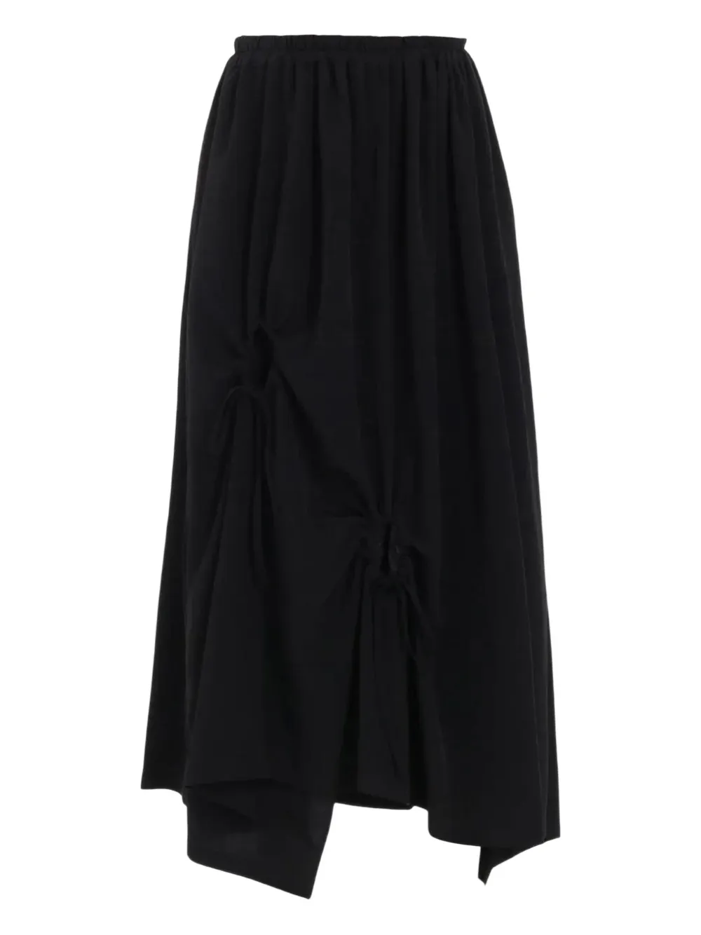 

Юбка с присборенной отделкой Y's, черный