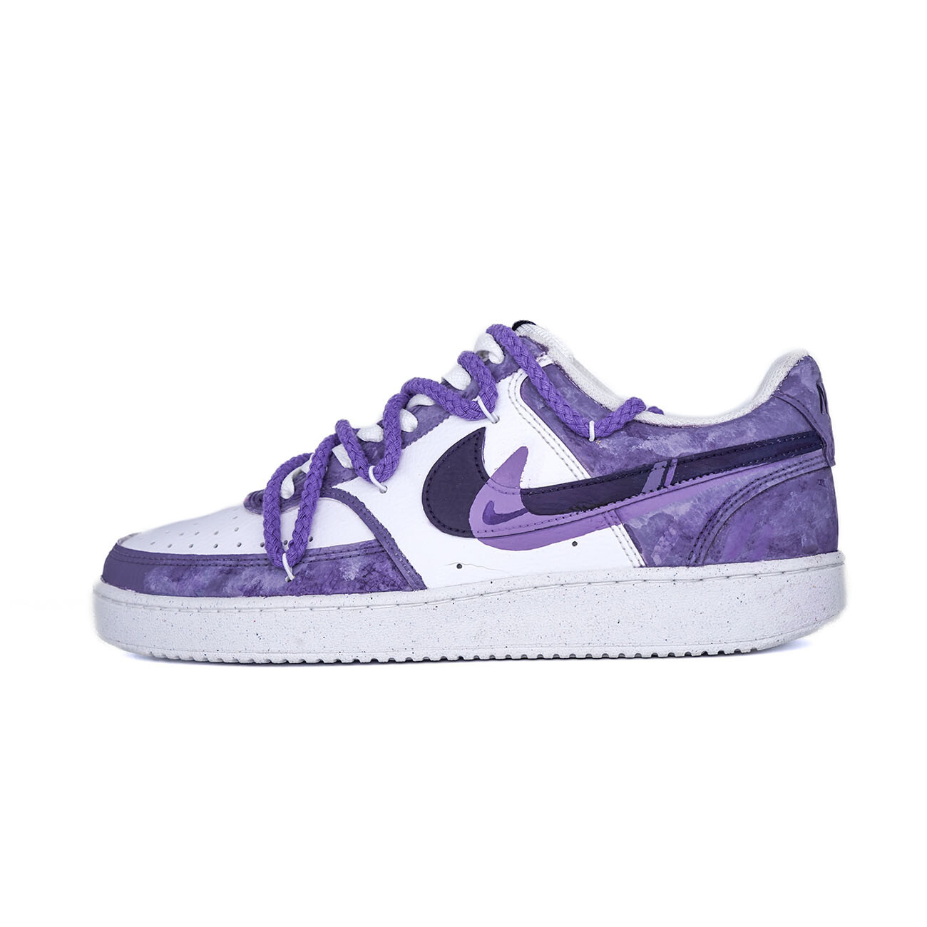 

Кроссовки для скейтборда Court Vision 1 мужские низкие фиолетовый/белый Nike