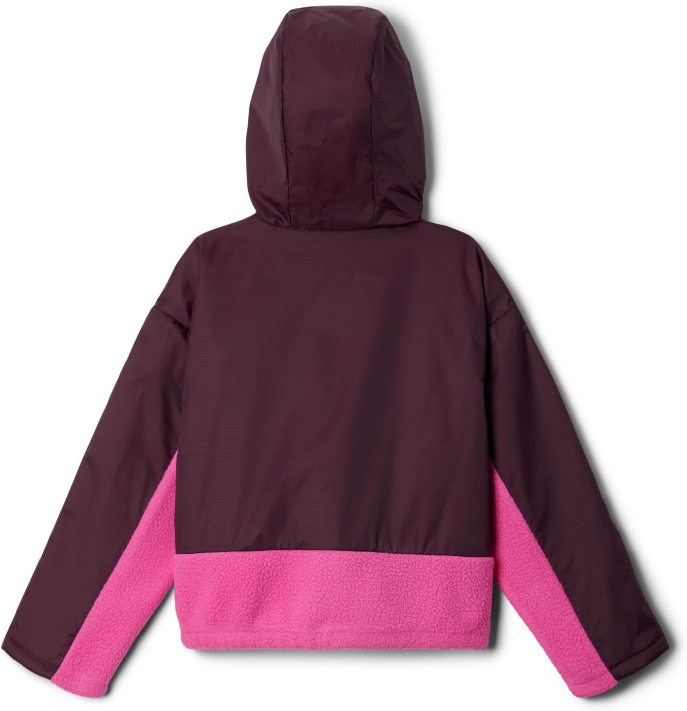 Columbia детская толстовка Benton Springs Novelty с капюшоном из флиса, Pink Ice/Moonvista — фото 2