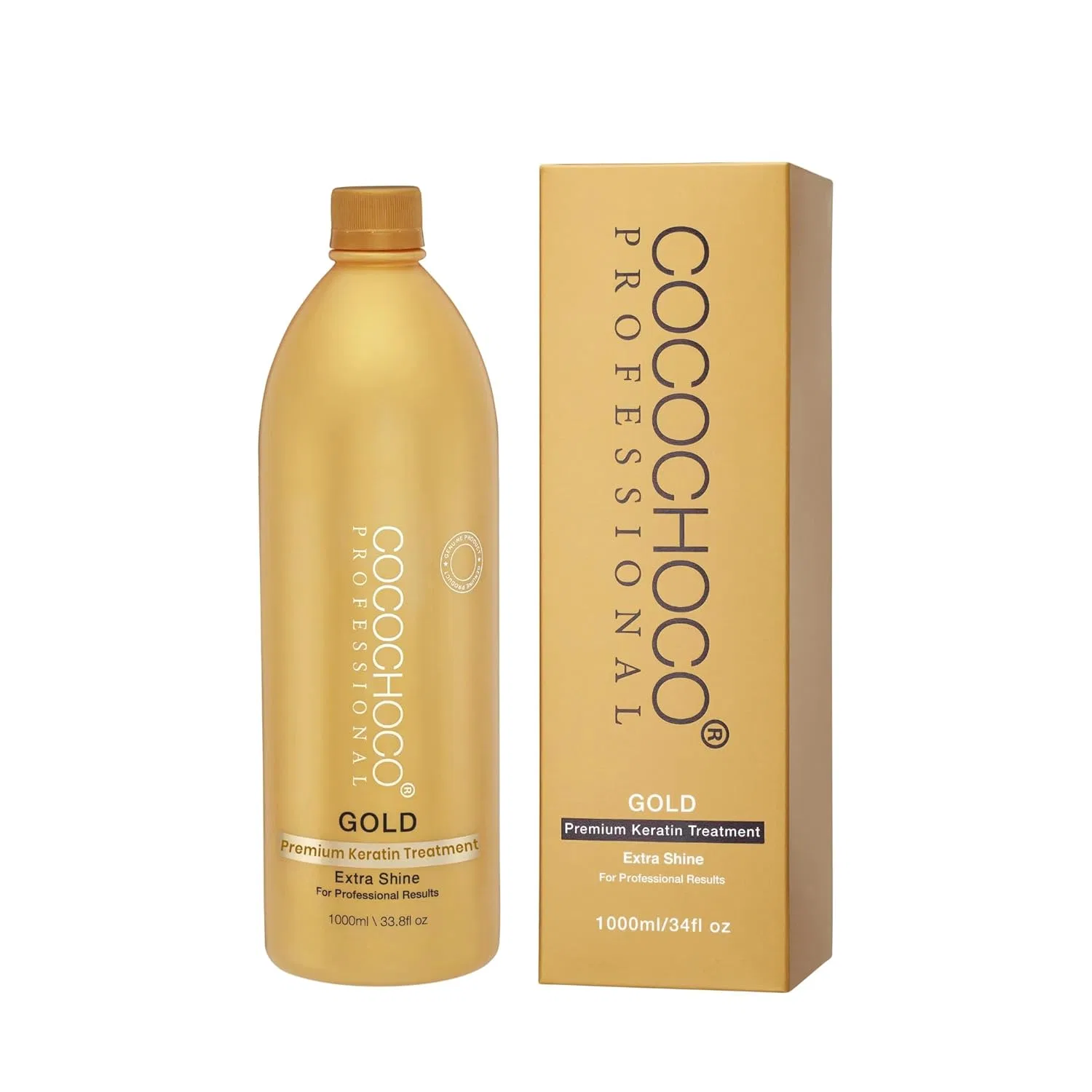 Профессиональное кератиновое выпрямление волос «Gold Premium» от Cocochoco, 1000 мл Nanobeauty