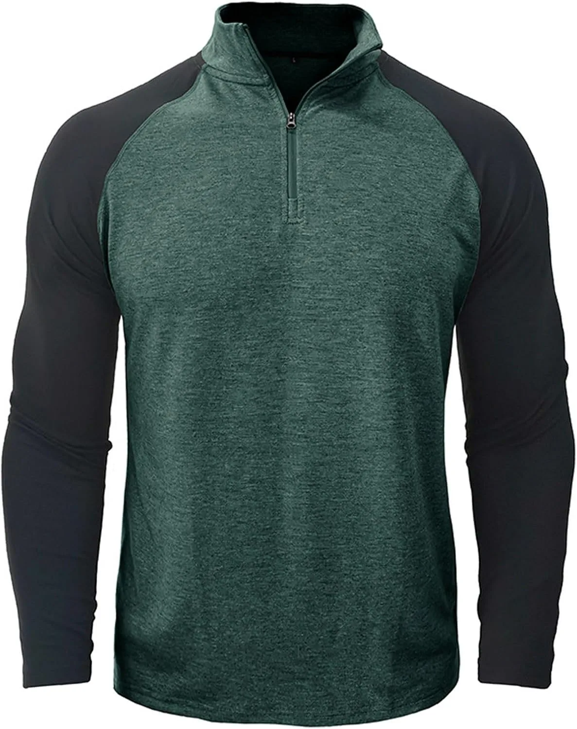 

Muscularfit Big and Tall рубашка для мужчин, 2023, мода, длинный рукав, четверть молнии, хенли, повседневная, однотонная, спортивный пуловер свитер