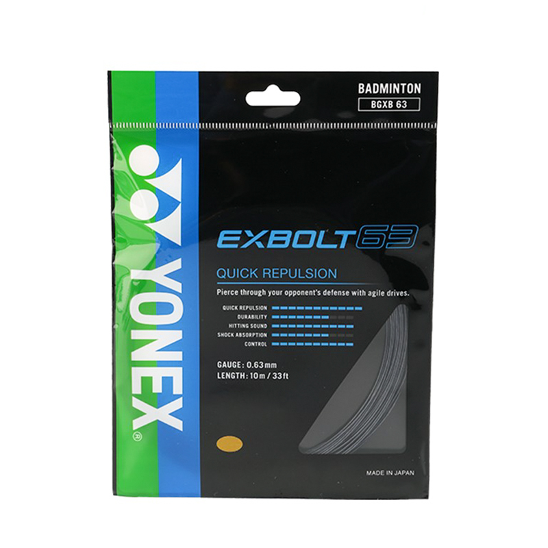 

Струны для бадминтонной ракетки EXBOLT коллекция Forged Fiber 63 нить унисекс 1 упаковка 10м YONEX