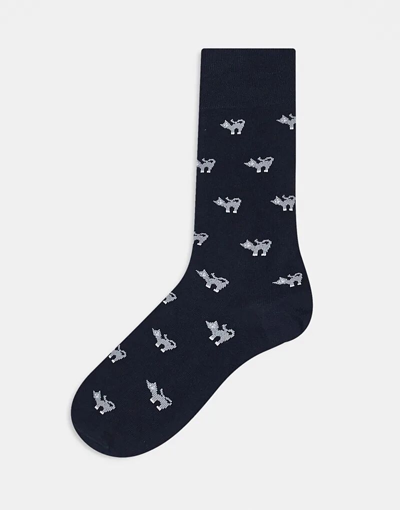 

Носки с котом Paul Smith темно-синего цвета Ps Paul Smith