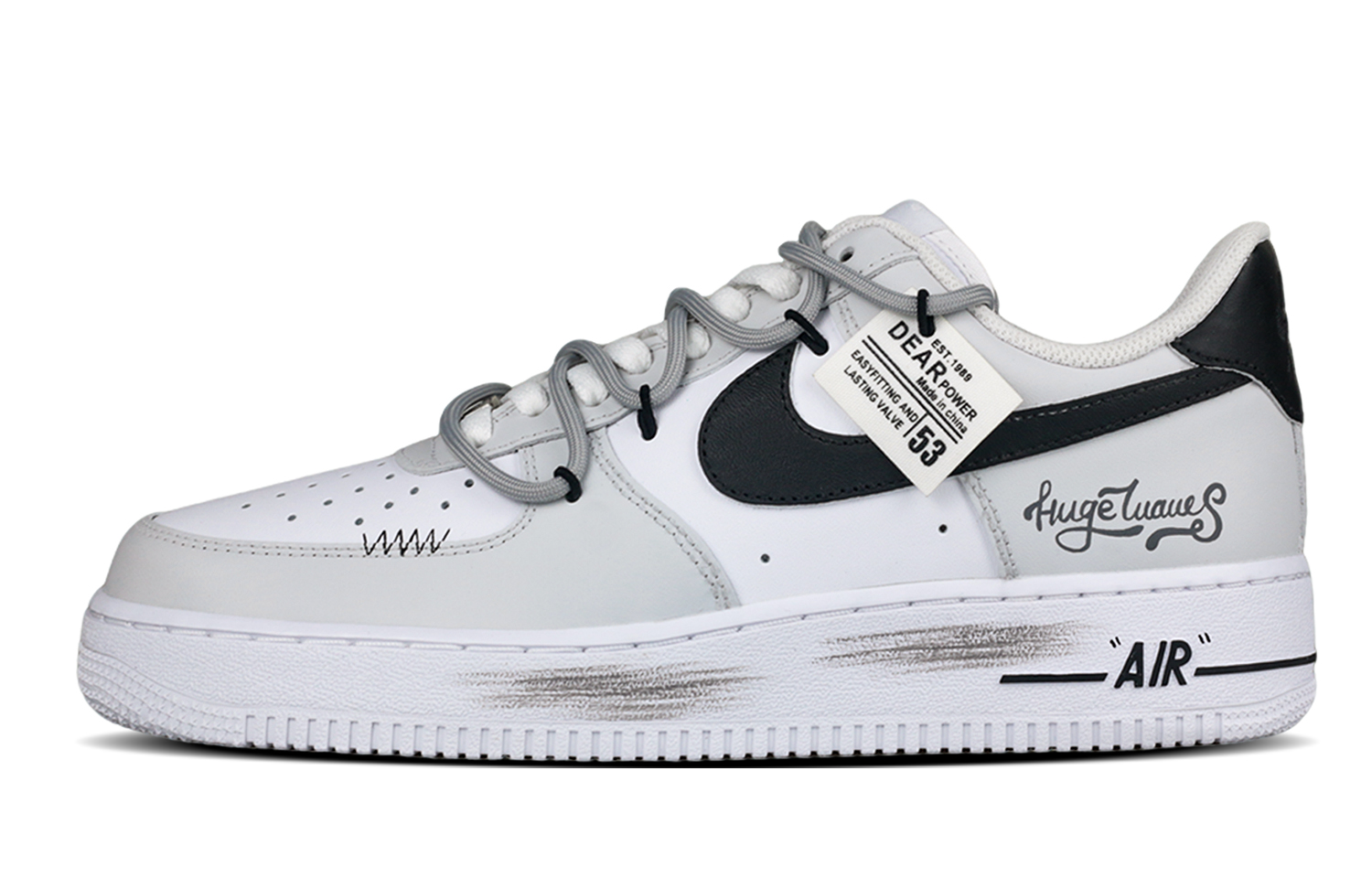 

Nike Кроссовки Air Force 1 Mood Ambiguity Thermal Coverage Low top Skateboard Shoes Men's Gray White