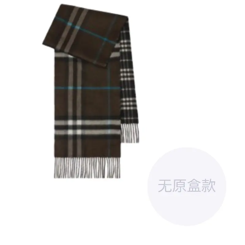 

Двусторонний клетчатый шарф Burberry, черный