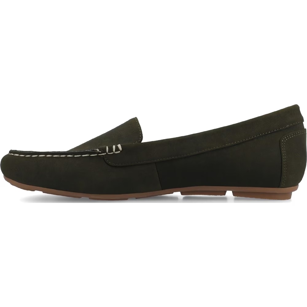 Женские мокасины oreta driving loafer Journee, зеленый — фото 4