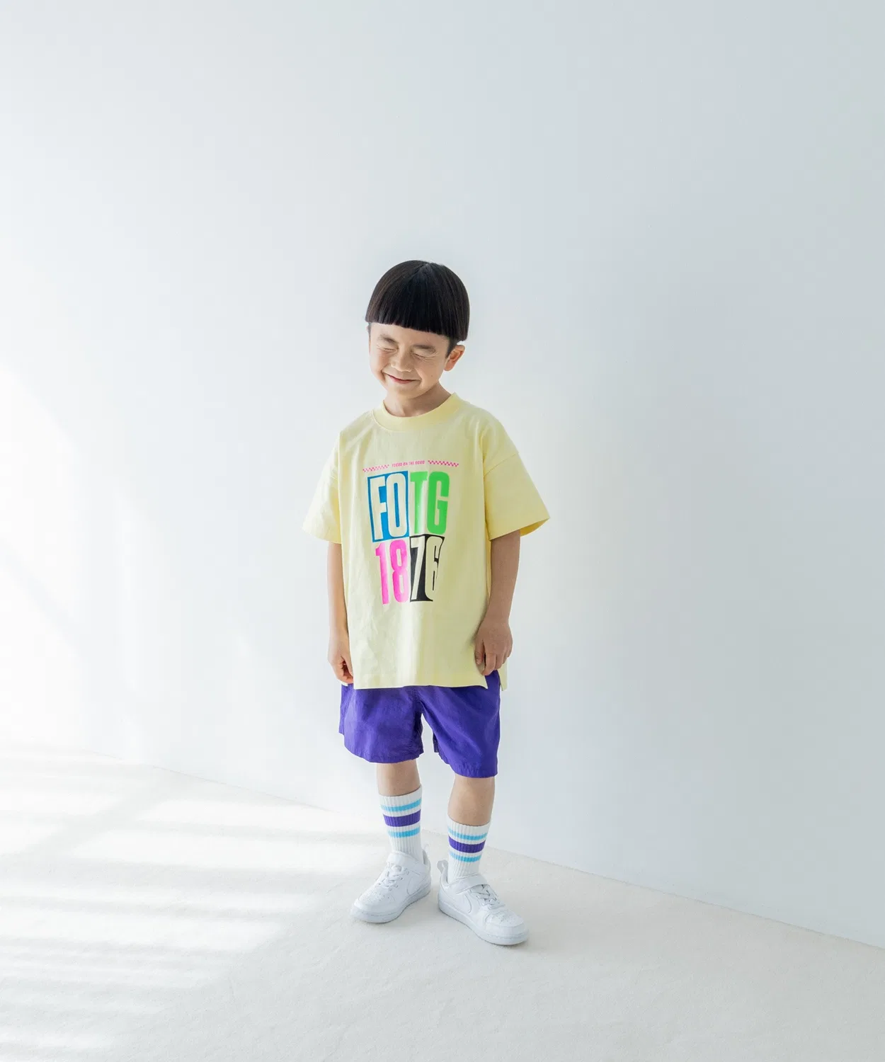 Носки короткие с линией, хлопок, бренд Rolly Kids, золотистый — фото 4