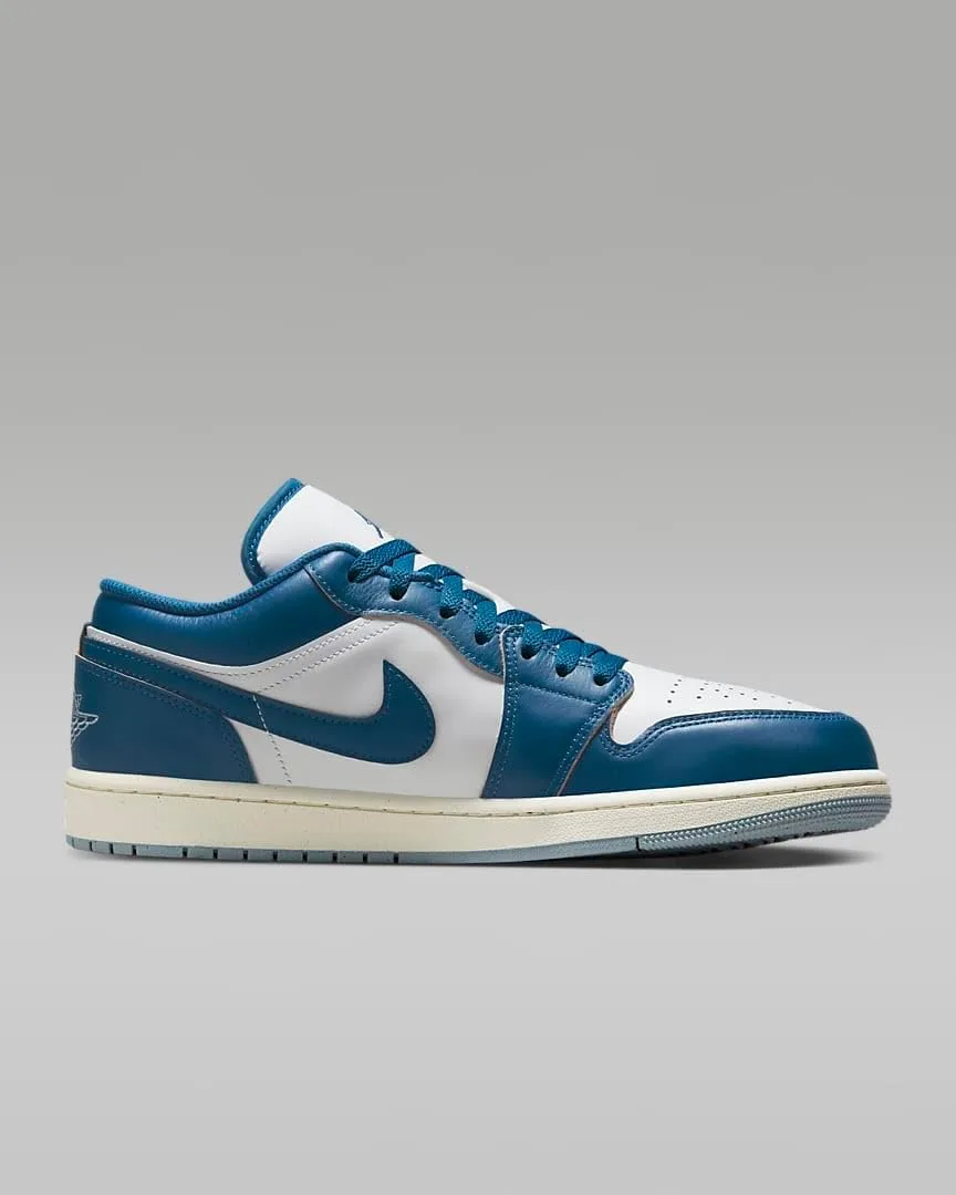 Кроссовки Nike Air Jordan 1 Low Rosso da Uomo FJ3459-160, белый/синий/серый — фото 3