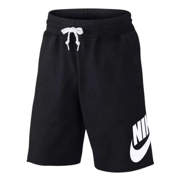

Шорты Nike Large Logo Printing Elastic Waistband Drawstring Sports Shorts Black 905299-010