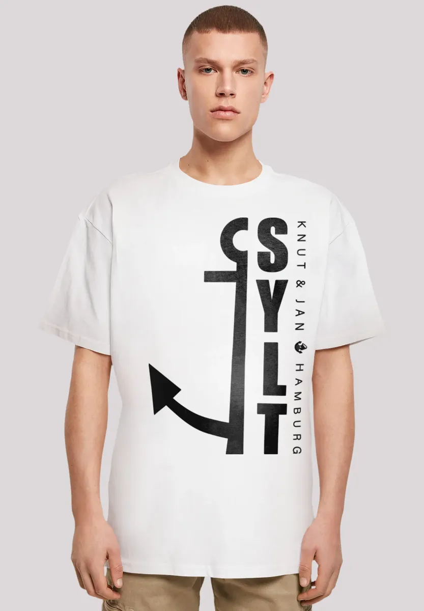 

F4NT4STIC Футболка "Sylt Anker Knut & Jan Hamburg", принт, белый
