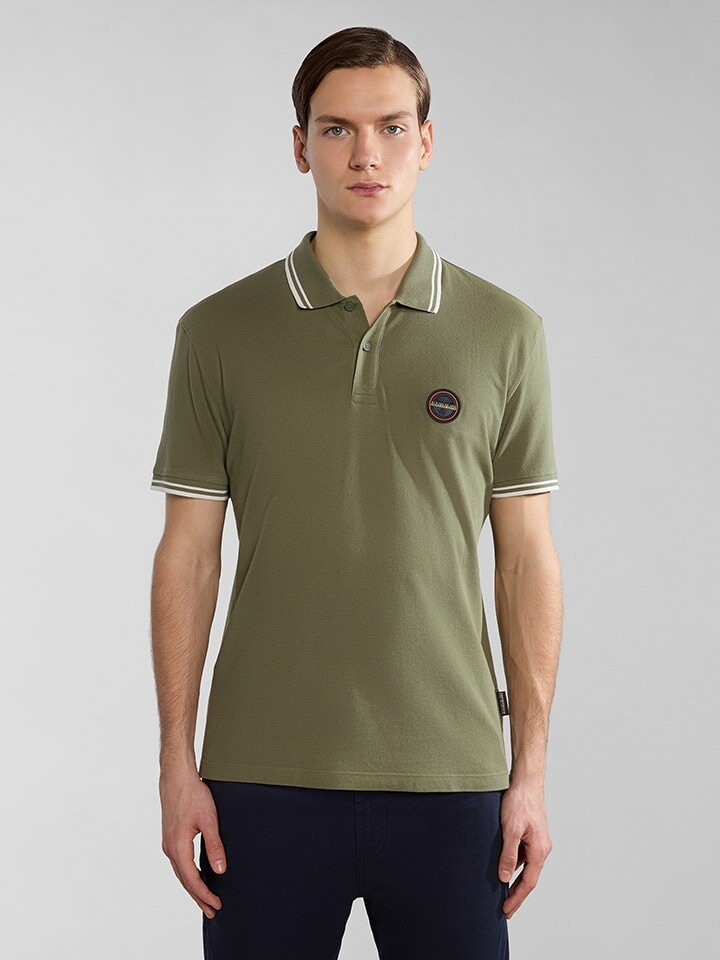 

Поло Napapijri Poloshirt Macas, хаки