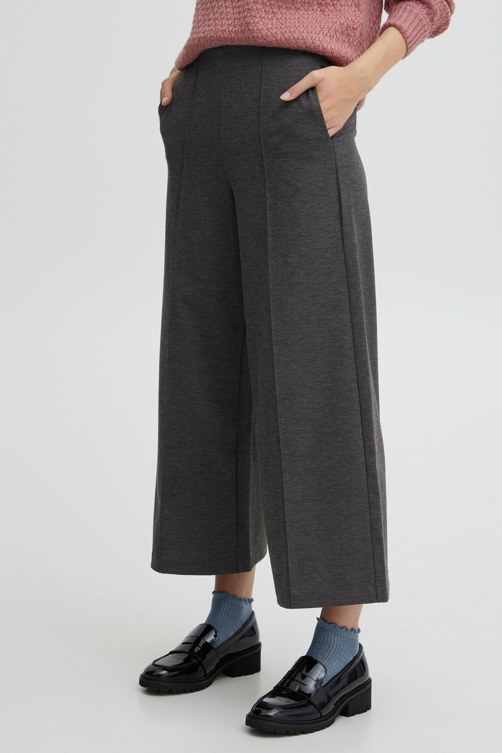 

Брюки ICHI Culotte, серый