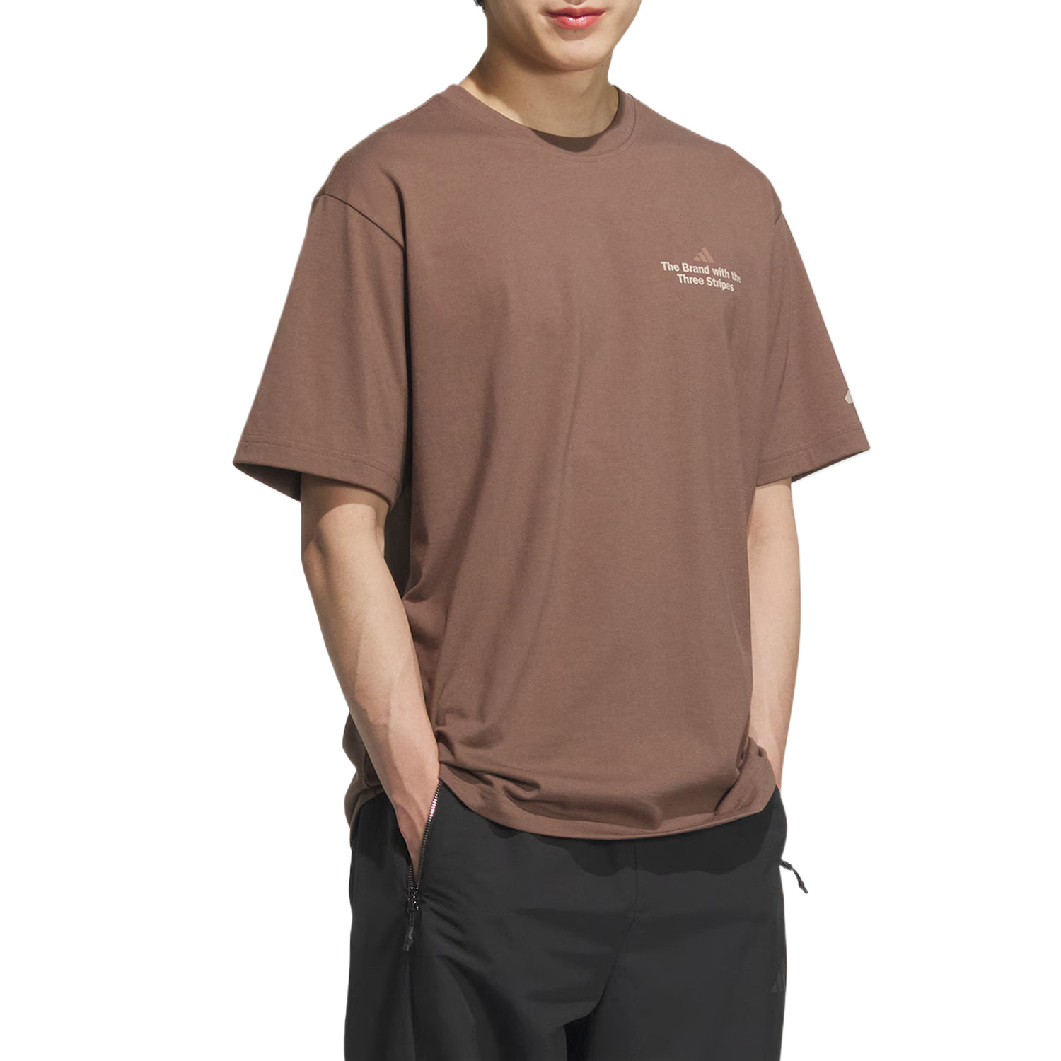 Adidas Футболка GFX с коротким рукавом мужская brown — фото 4