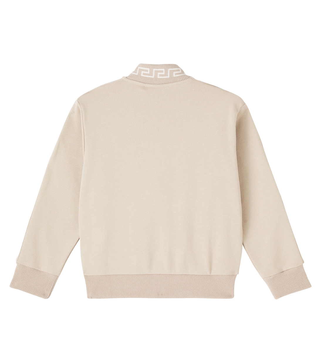 Спортивная куртка Medusa из хлопкового флиса Versace Kids, Sand Castle+Ivory — фото 3