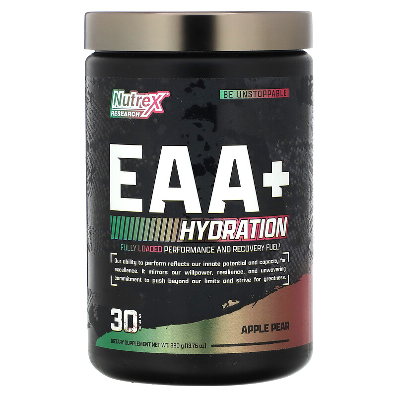 

Nutrex Research, EAA+ Hydration, яблоко и груша, 390 г (13,76 унции)