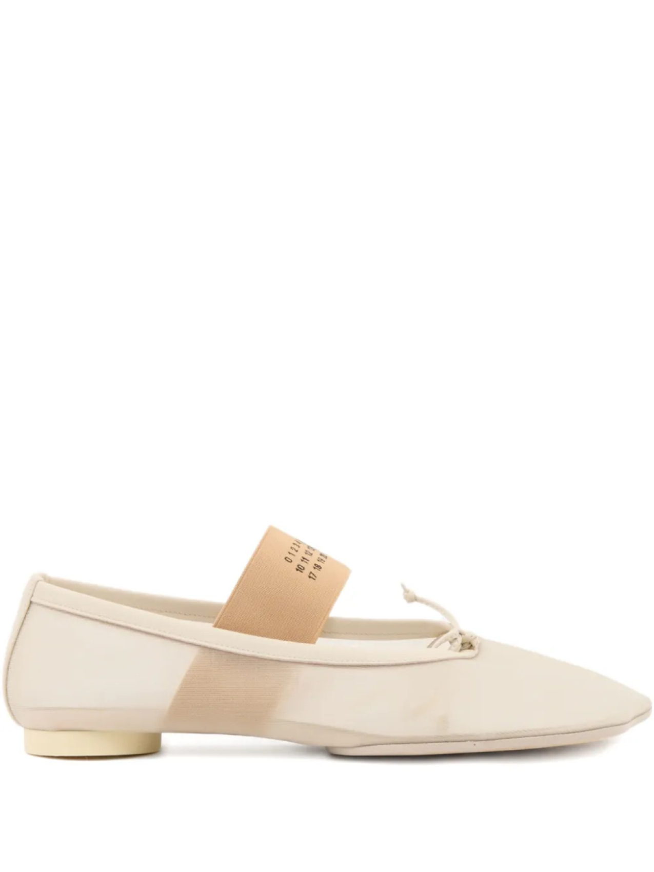 MM6 Maison Margiela сетчатые балетки, нейтральный