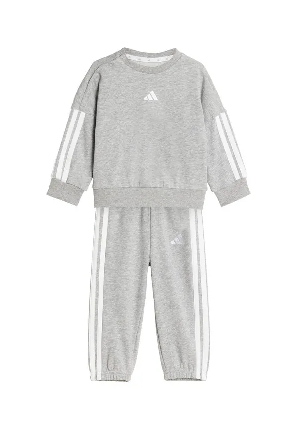 Детский спортивный костюм с тремя полосками, размер 240. Adidas Performance, Medium Grey Heather White