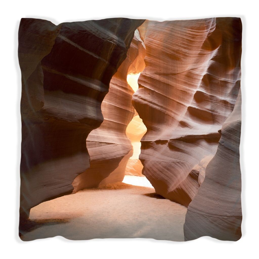 

Подушка Wallario Premium, мягкая поверхность, с мотивом Antelope Canyon Arizona USA, размер: 30 x 30 см, с белой спинкой