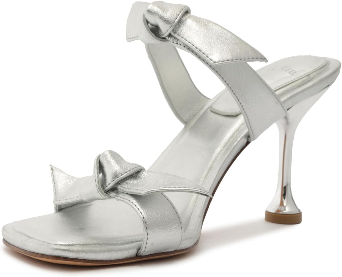 Туфли Alexandre Birman Clarita Square Flare 85, серебряный