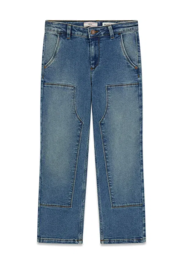 Джинсы карго прямые Guess, синие