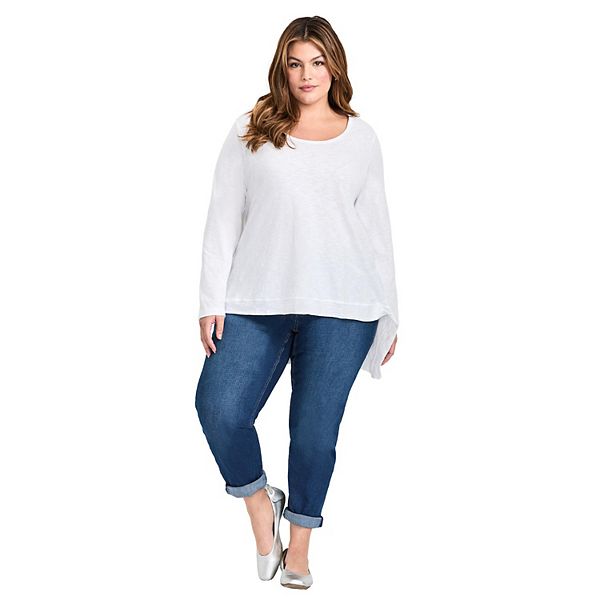 

Женская футболка urban slub jersey plus size Avenue, White