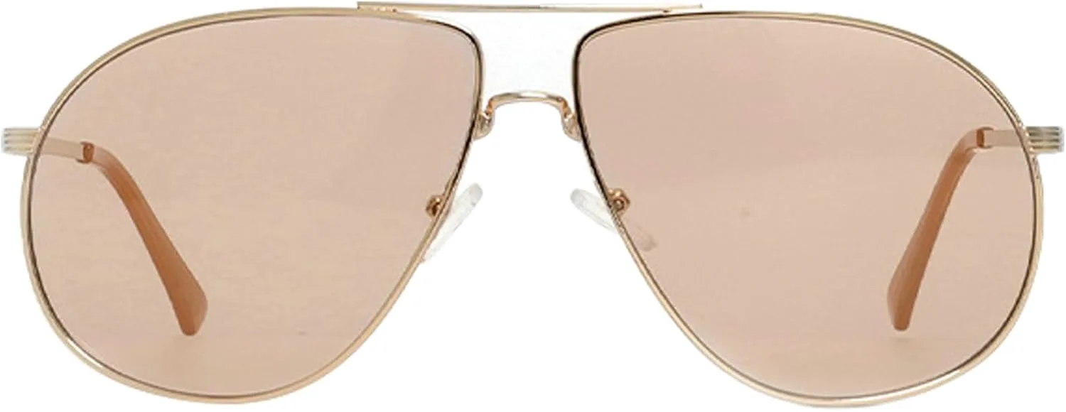 

Винтажные солнцезащитные очки-пилот большого размера для женщин, модные солнцезащитные очки-пилот в крупной оправе, цвет шампанского mincl, Gold Champagne