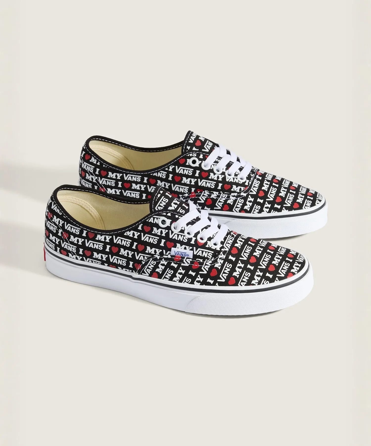 Кроссовки из канваса с лого I LOVE MY VANS Authentic VANS черные — фото 2