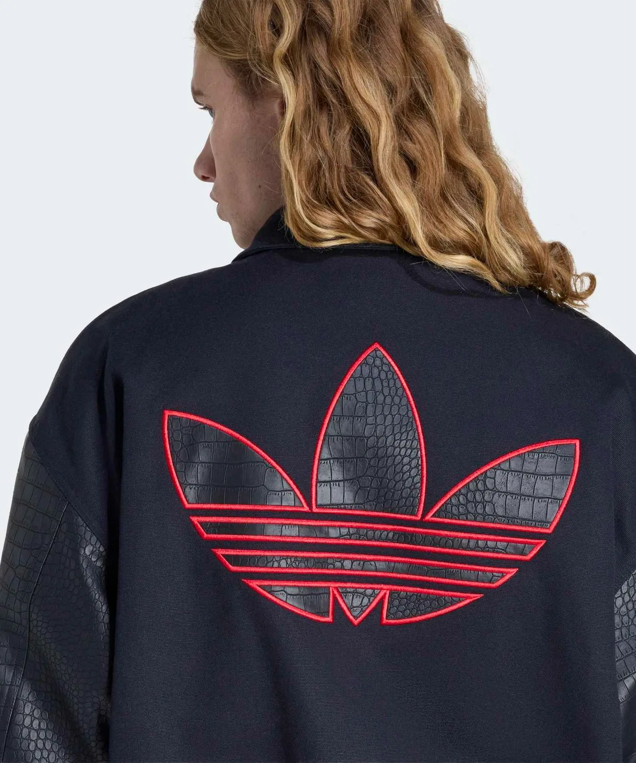 Куртка-бомбер свободного кроя adidas Originals, черный — фото 4