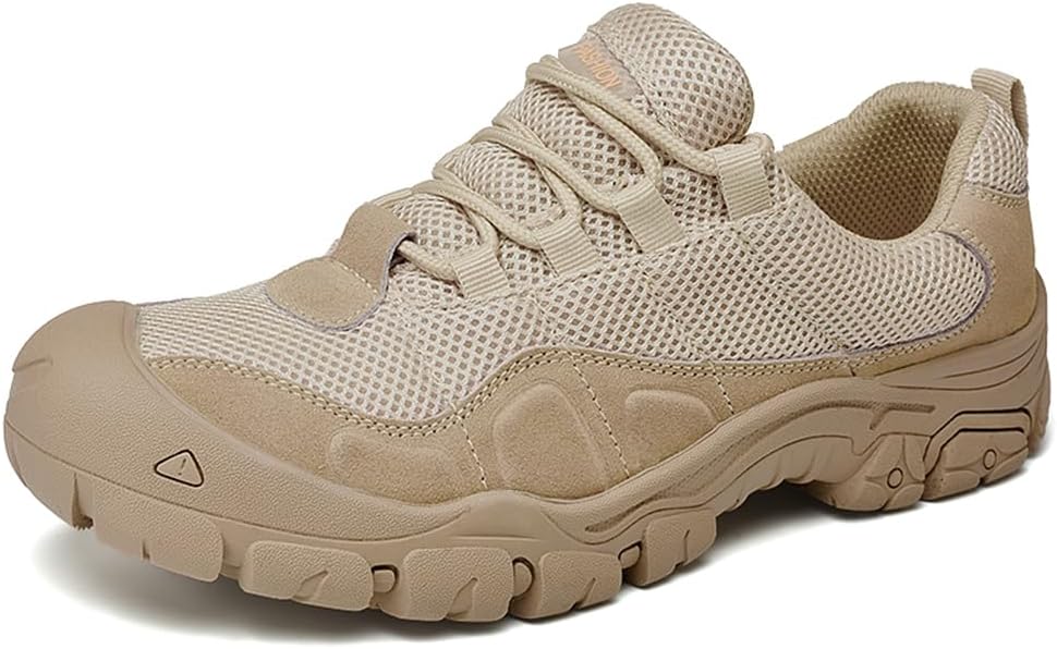 

Мужские походные кроссовки Asifn, удобные, дышащие, легкие, с противоскользящей резиновой подошвой, для прогулок на улице, на шнуровке, хаки