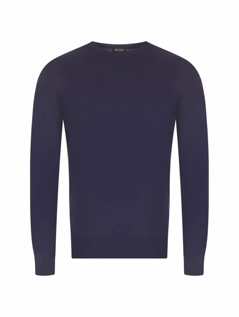 

Кашемировый джемпер Zegna, тёмно-синий