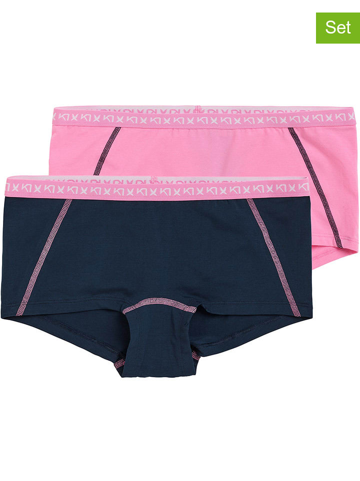 

Трусы KARI TRAA 2er Set Pantys, цвет pink/dunkelblau