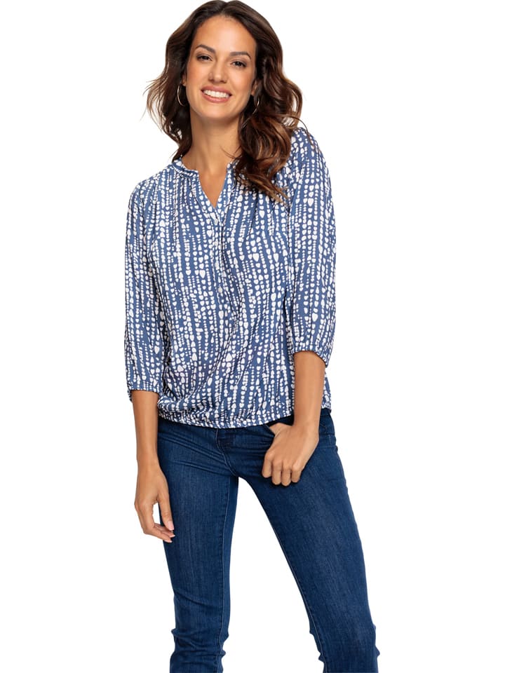 

WITT WEIDEN Блузка темно-синего/белого цвета