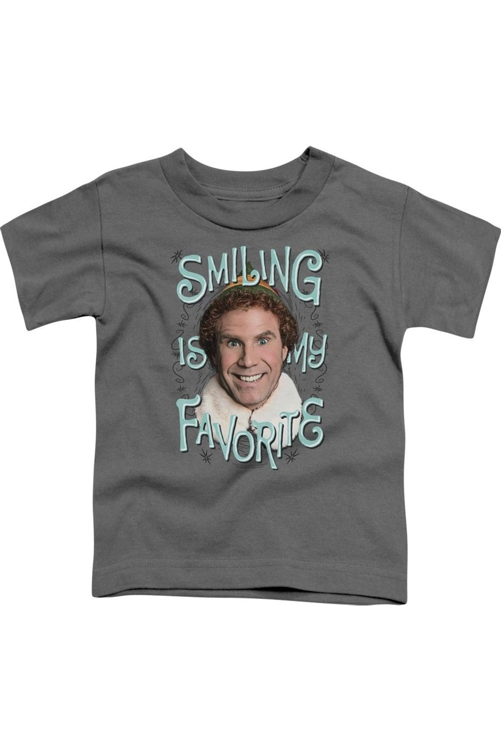 

Футболка Elf Smiling с коротким рукавом для детей Gildan, Charcoal