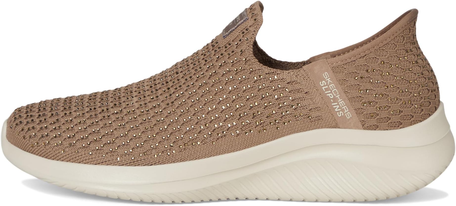Кроссовки SKECHERS Martha Stewart Ultra Flex 3.0 - Dazzling Hands Free Slip-Ins, цвет Mocha — фото 4