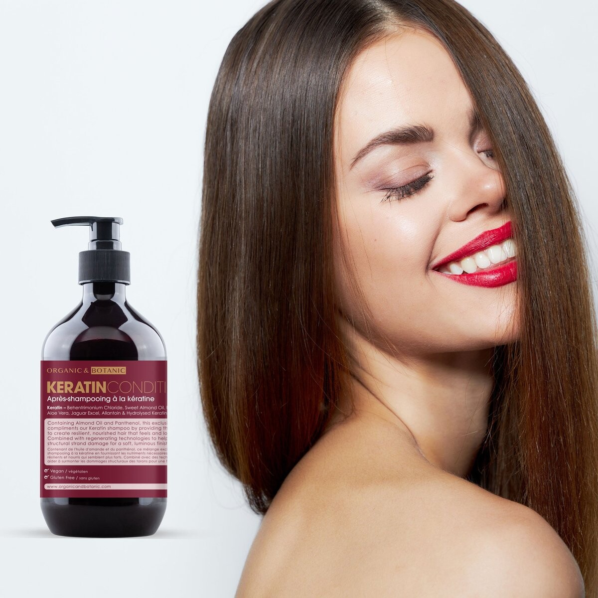Organic Botanic Keratin Conditioner Кератиновый кондиционер для волос 500мл Skinchemists — фото 2