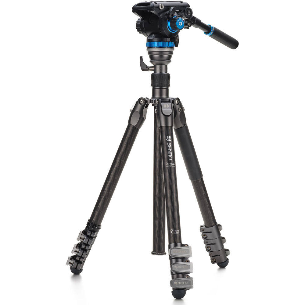

Комплект видеоштатива Benro Rhino S6PRO с откидными замками (углеродное волокно)