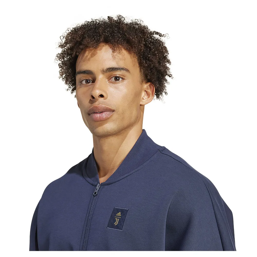 Спортивная куртка adidas Juventus SZN Doubleknit, серый/синий — фото 4